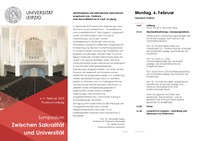 Tagungsflyer Zwischen Sakralität und Universität 2023